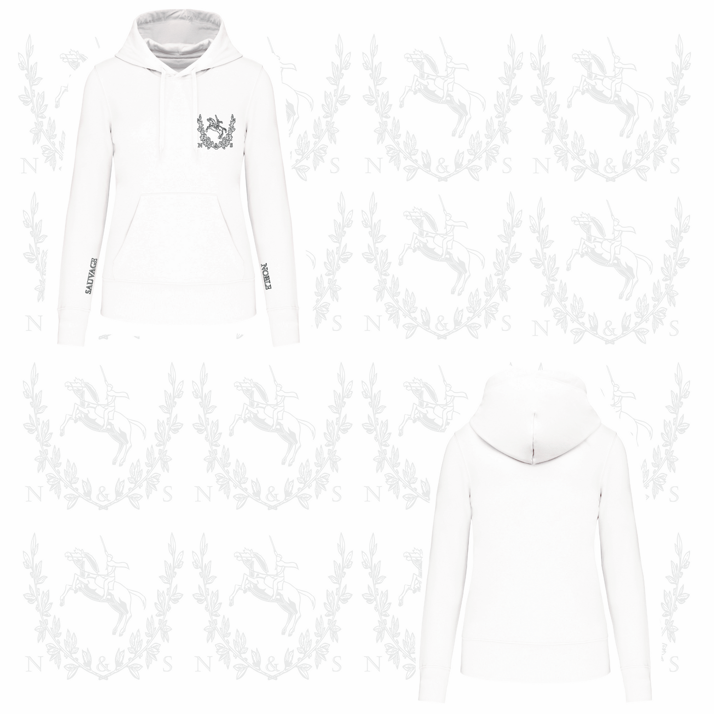 Sweat à capuche Intersaison Femme - Petit Design au choix