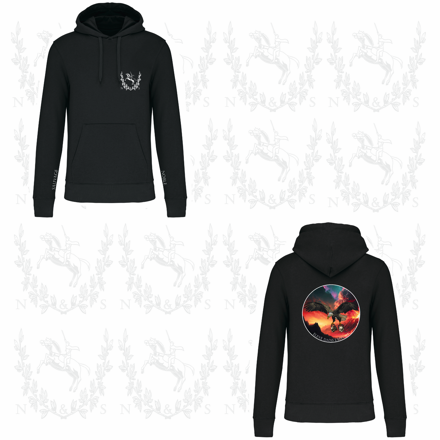 Sweat à capuche Intersaison Homme - Grand Design au choix