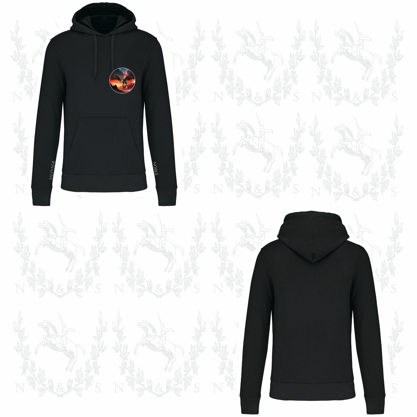 Sweat à capuche Intersaison Homme - Petit Design au choix