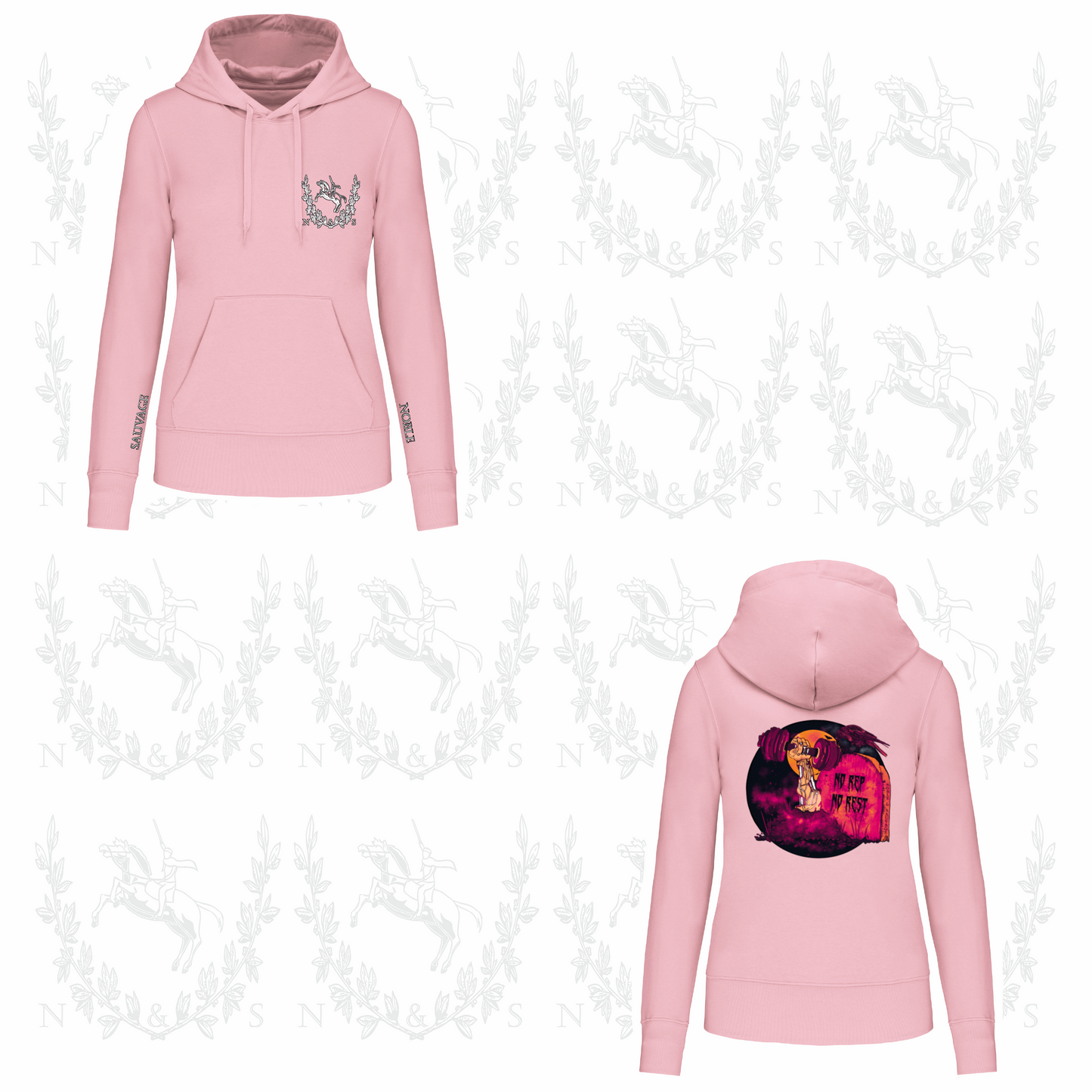Sweat à capuche Intersaison Femme - Grand Design au choix
