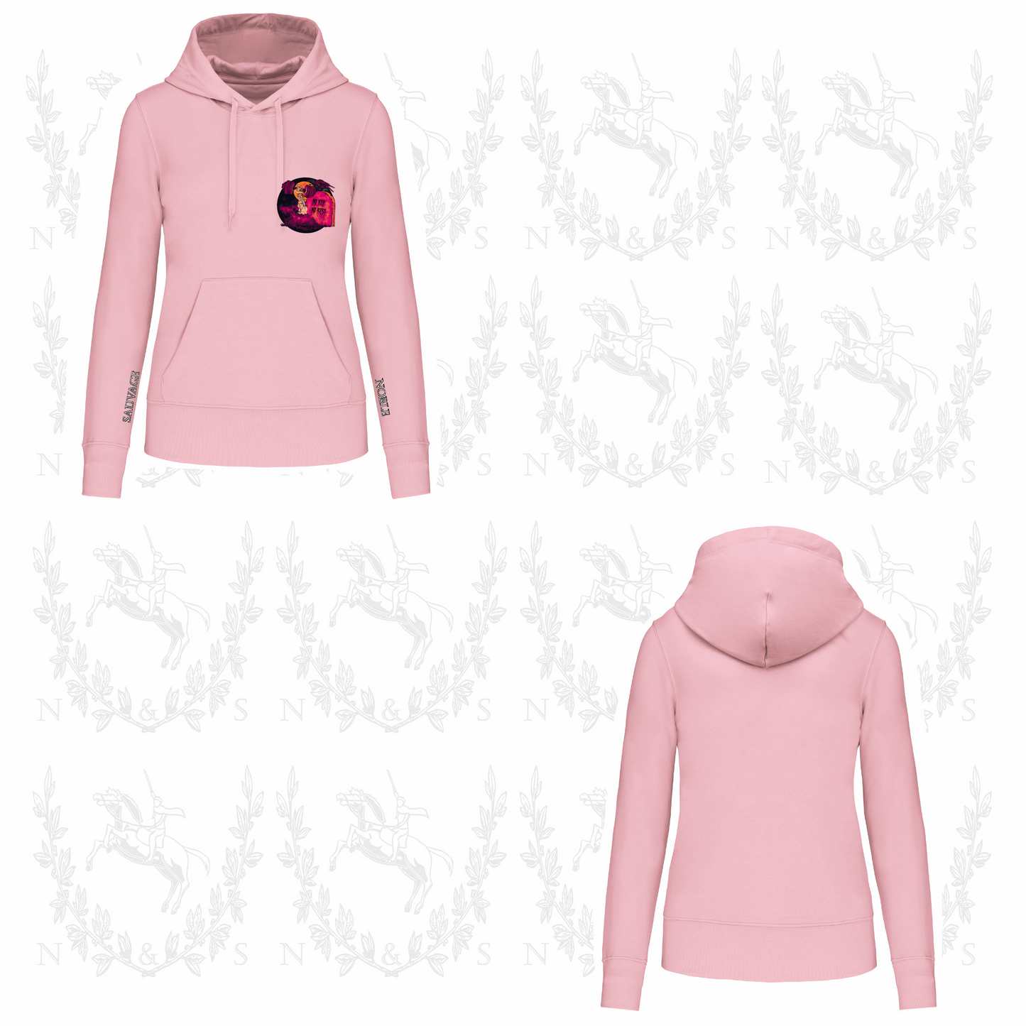 Sweat à capuche Intersaison Femme - Petit Design au choix