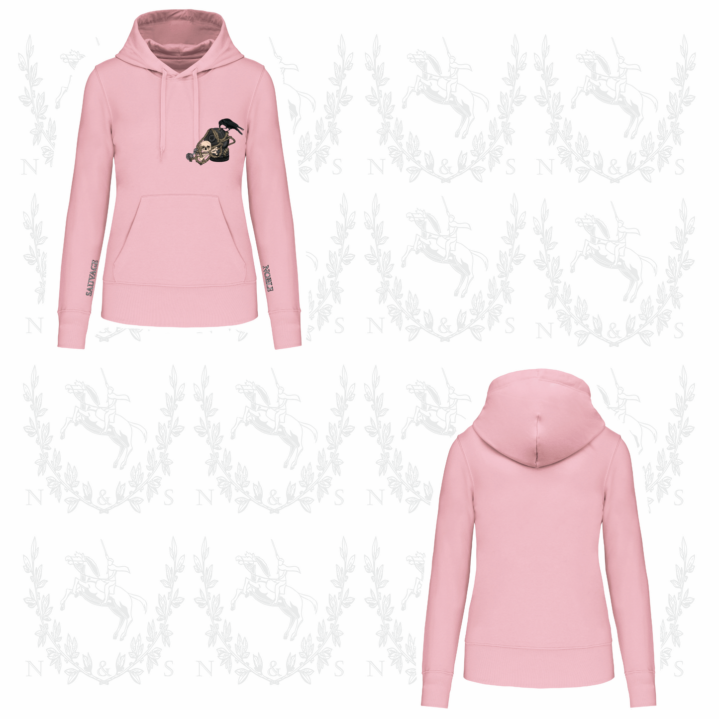 Sweat à capuche Intersaison Femme - Petit Design au choix