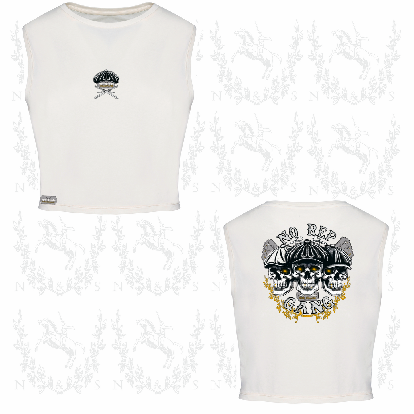Crop Top Sans Manches - Grand Design au choix