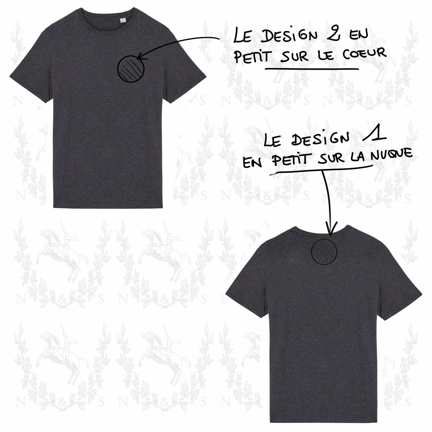 T-Shirt Casual H&F - Petit Design au choix