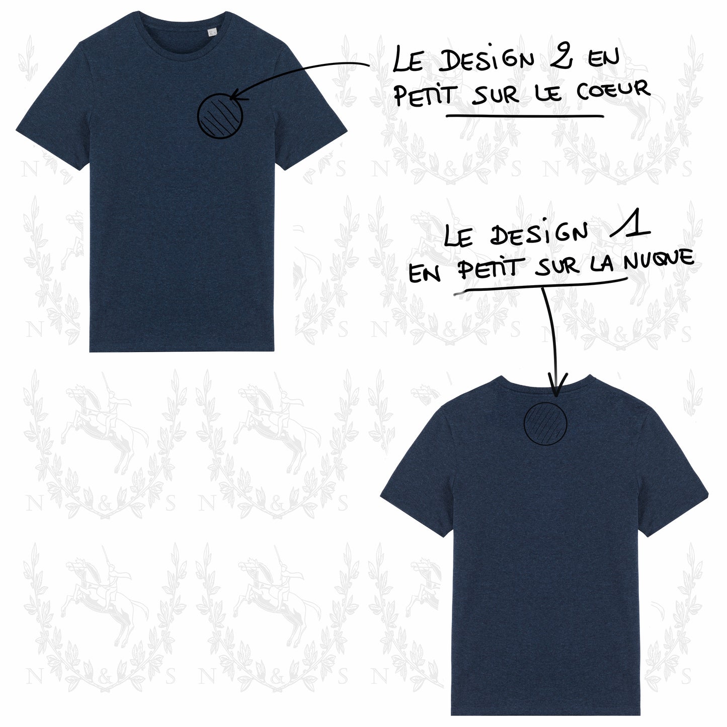 T-Shirt Casual H&F - Petit Design au choix