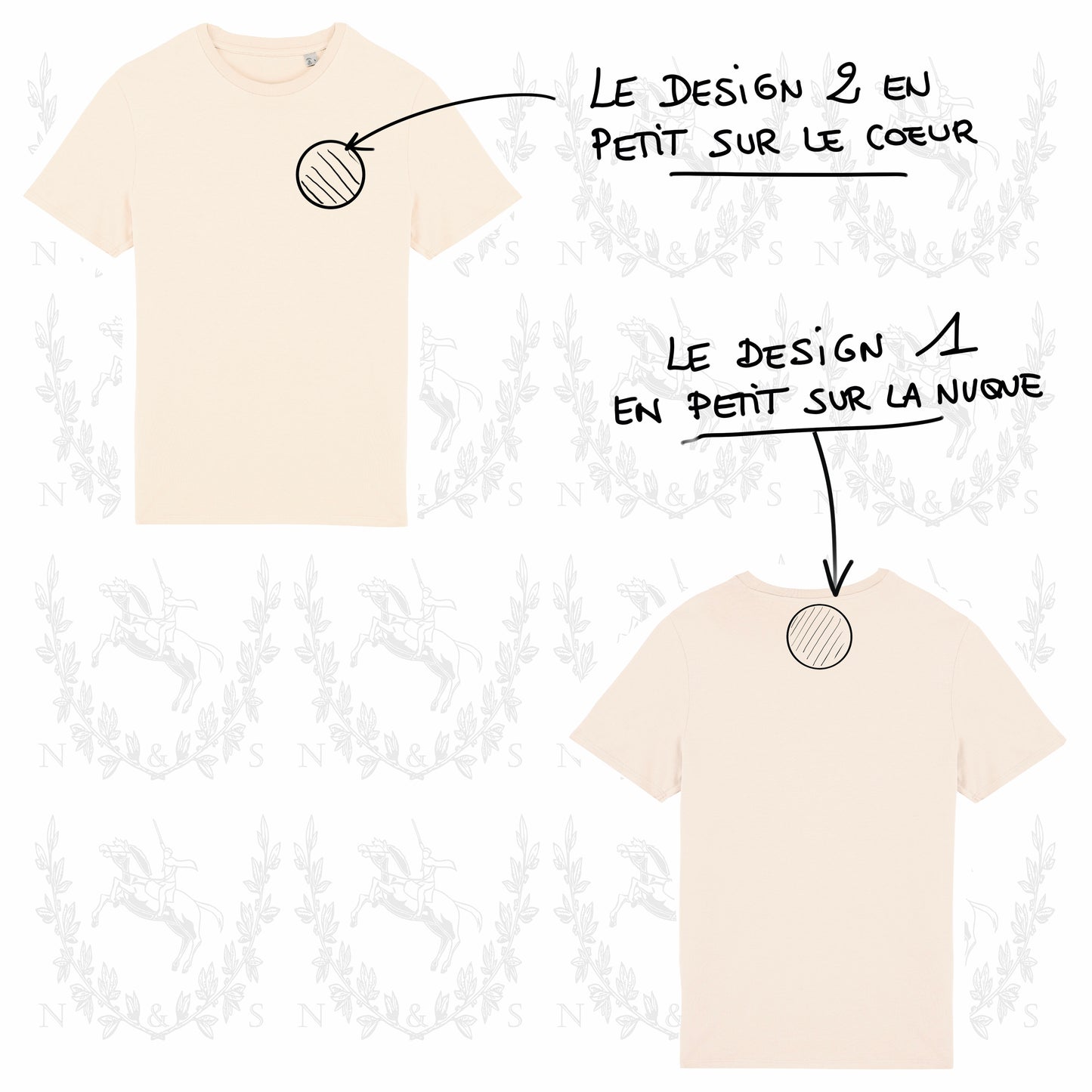 T-Shirt Casual H&F - Petit Design au choix