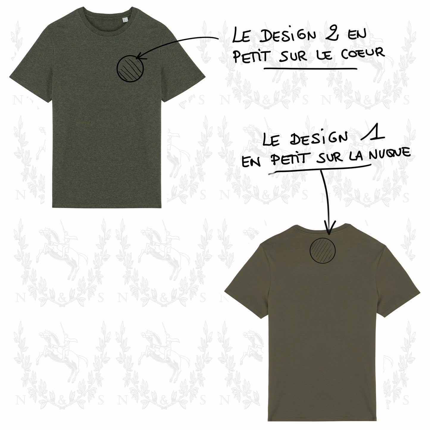 T-Shirt Casual H&F - Petit Design au choix