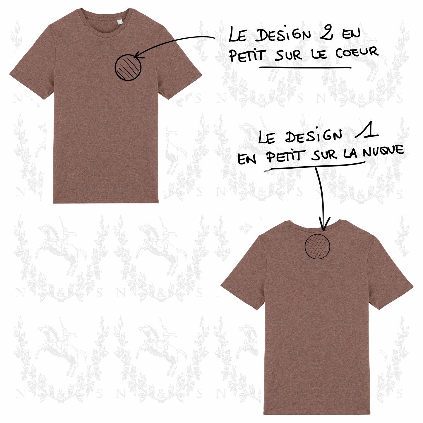 T-Shirt Casual H&F - Petit Design au choix