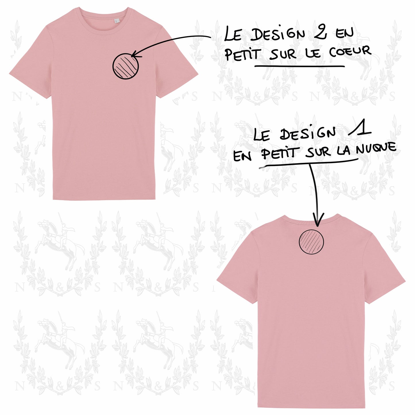 T-Shirt Casual H&F - Petit Design au choix