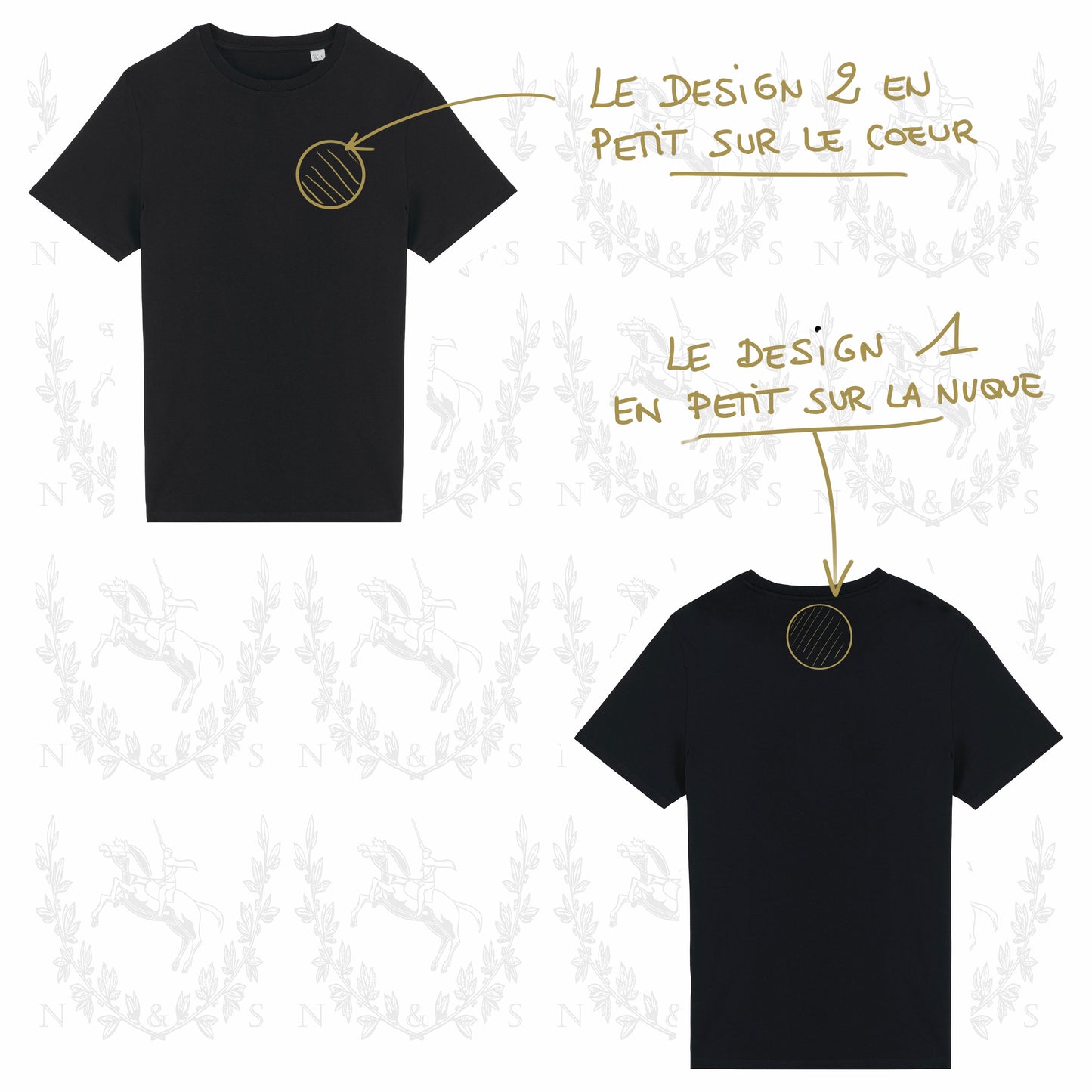 T-Shirt Casual H&F - Petit Design au choix