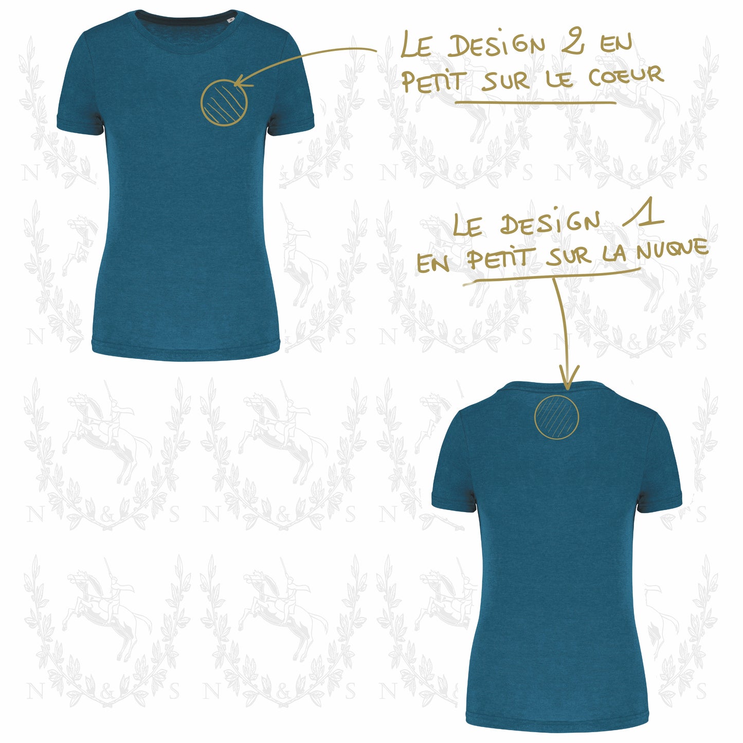 T-Shirt Sport Femme - Petit Design au choix