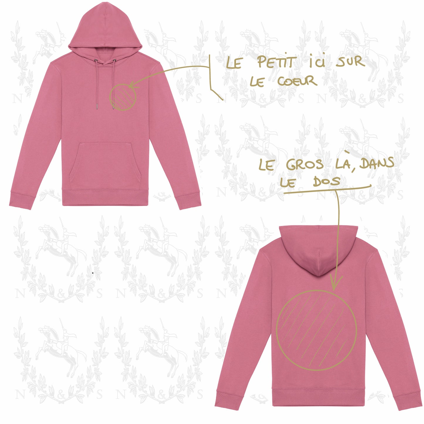 Sweat à capuche Hiver H&F - Grand Design au choix