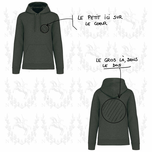 Sweat à capuche Intersaison Homme - Grand Design au choix