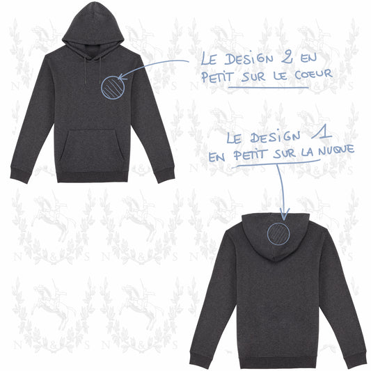 Sweat à capuche Hiver H&F - Petit Design au choix